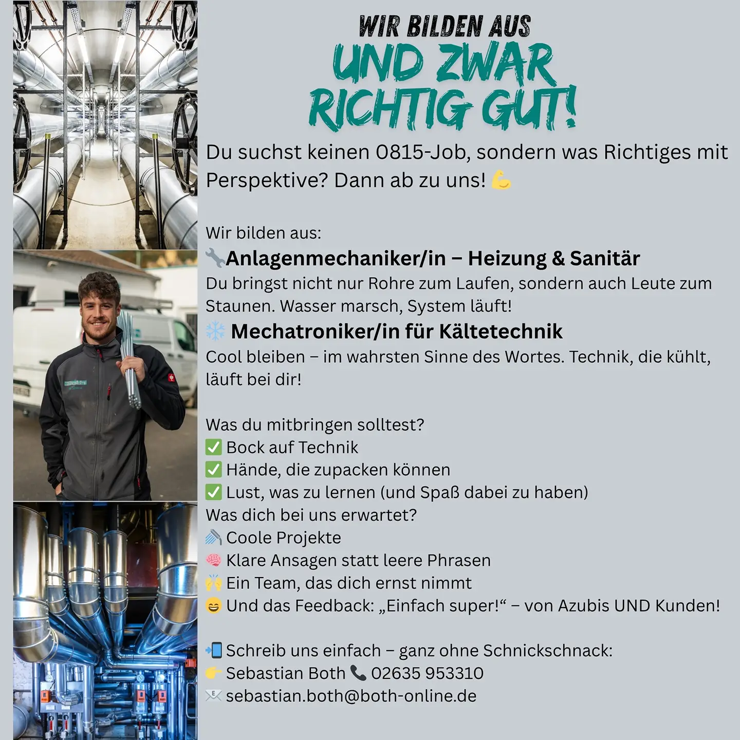 Wir bei Both in Bonn bilden aus – und zwar richtig gut!